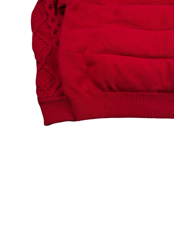 CP Company Red Down Filled Knit Goggled Jacket - Large
