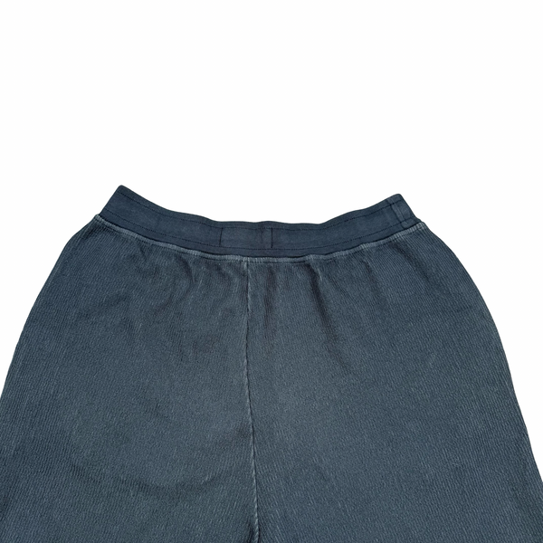 Stone Island 2023 Blue Cotton Blend Ribbed Shorts - Small