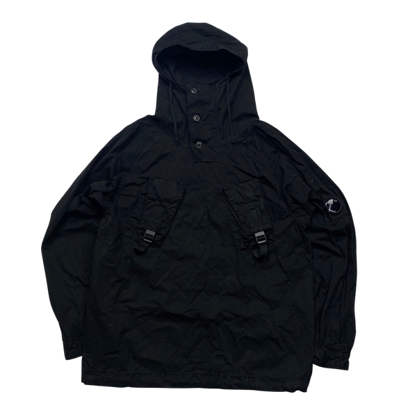 CP Company Black Pullover Cotton Smock Jacket Small