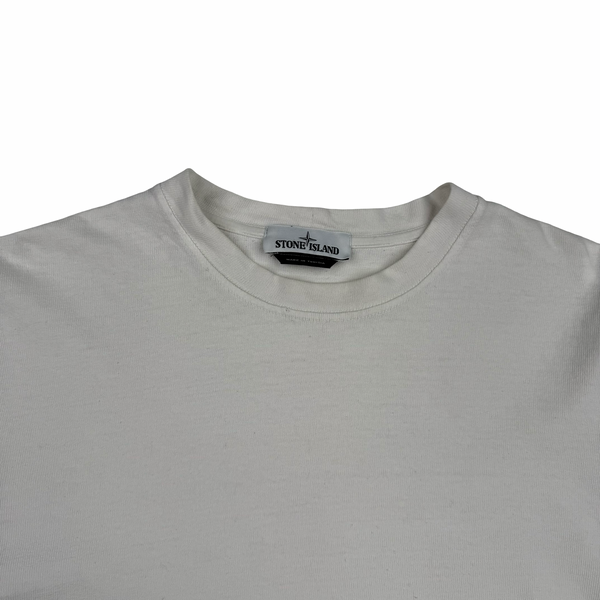 Stone Island 2018 White Cotton Crew Neck Jumper - Large