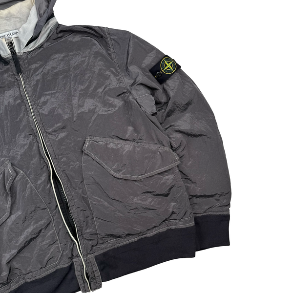 Stone Island 2010 Silver Grey Nylon Metal Jacket - XXL