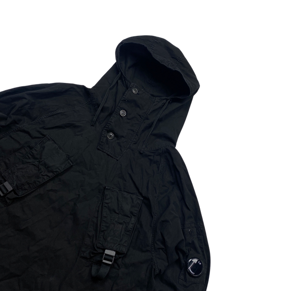 CP Company Black Pullover Cotton Smock Jacket - Small
