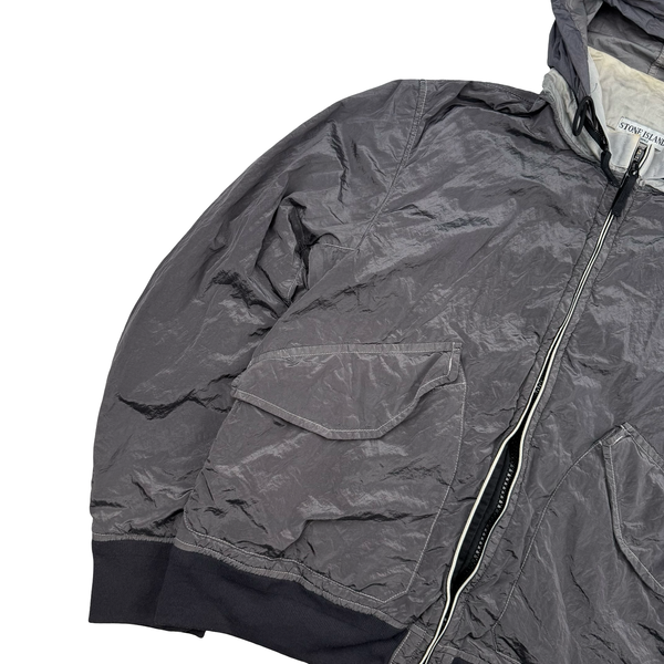 Stone Island 2010 Silver Grey Nylon Metal Jacket - XXL