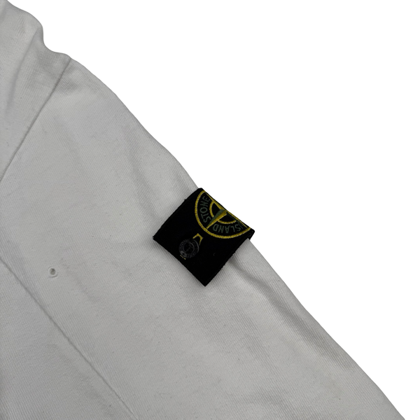 Stone Island 2018 White Cotton Crew Neck Jumper - Large