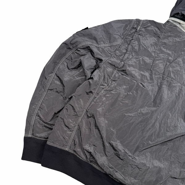 Stone Island 2010 Silver Grey Nylon Metal Jacket - XXL