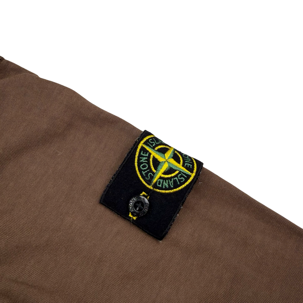 Stone Island 2019 Chocolate Brown Crewneck Cotton Jumper - Medium
