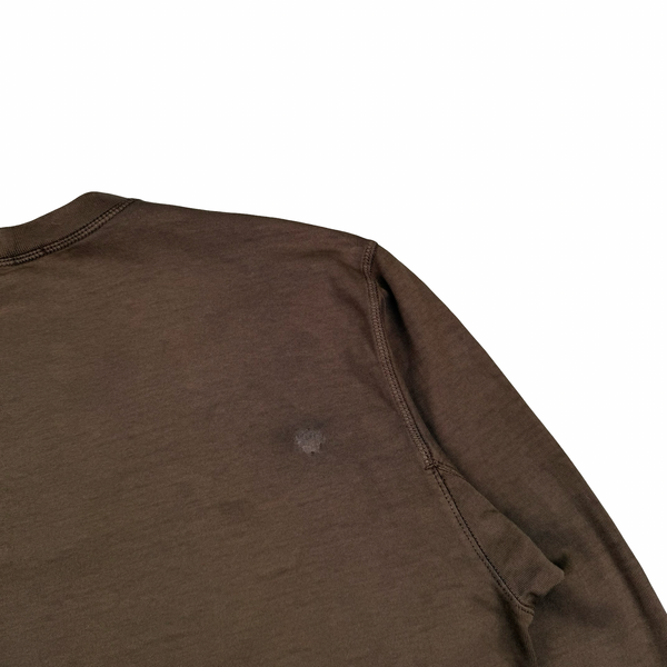 Stone Island 2019 Chocolate Brown Crewneck Cotton Jumper - Medium