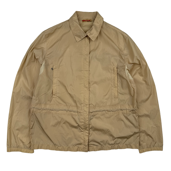 Prada Beige Nylon Red Tab Jacket - XS (44)
