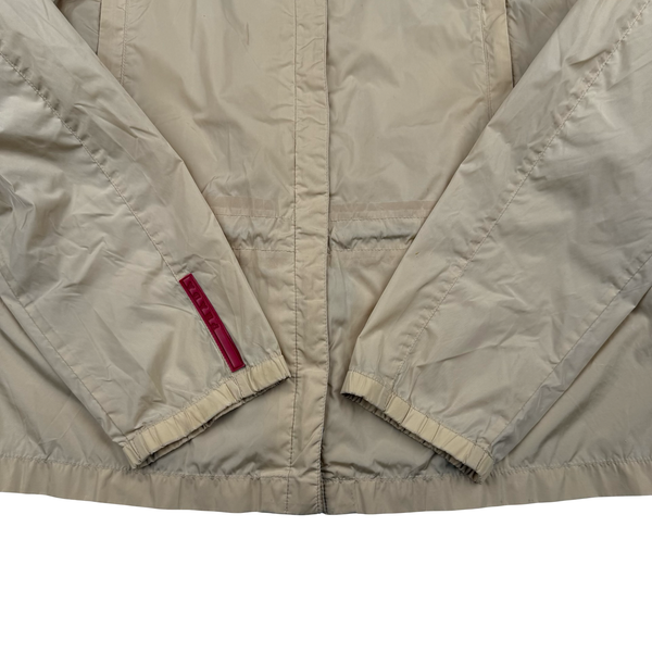Prada Beige Nylon Red Tab Jacket - XS (44)