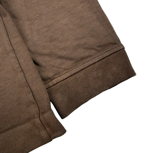 Stone Island 2019 Chocolate Brown Crewneck Cotton Jumper - Medium