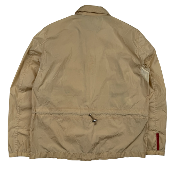 Prada Beige Nylon Red Tab Jacket - XS (44)