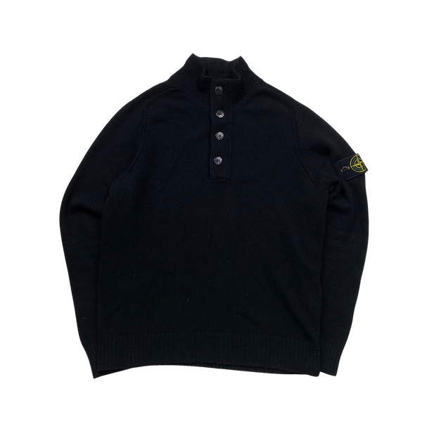 Stone Island 2020 Black Pullover Knit - Medium