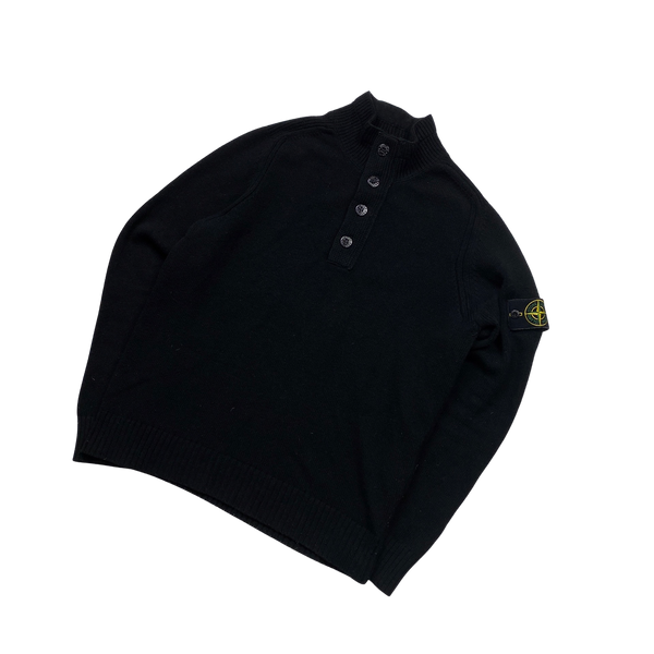Stone Island 2020 Black Pullover Knit - Medium
