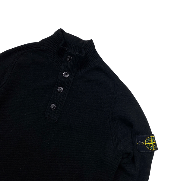 Stone Island 2020 Black Pullover Knit - Medium