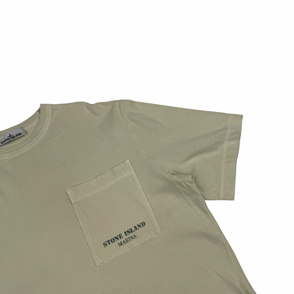 Stone Island Marina 2024 Spellout Cotton T-Shirt - Small