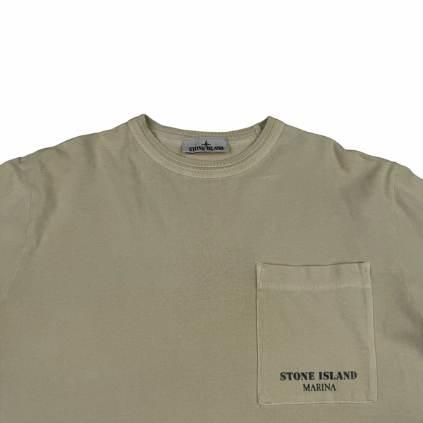 Stone Island Marina 2024 Spellout Cotton T-Shirt - Small