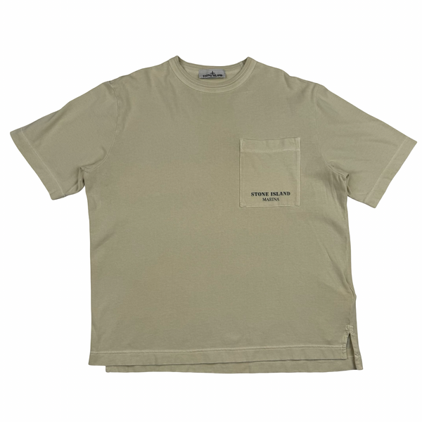 Stone Island Marina 2024 Spellout Cotton T-Shirt - Small