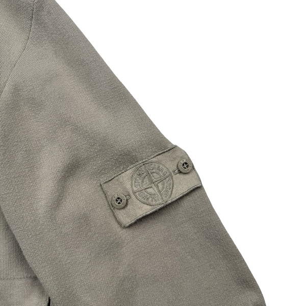 Stone Island 2018 Ghost Beige Cotton Full Zip Jumper - Large