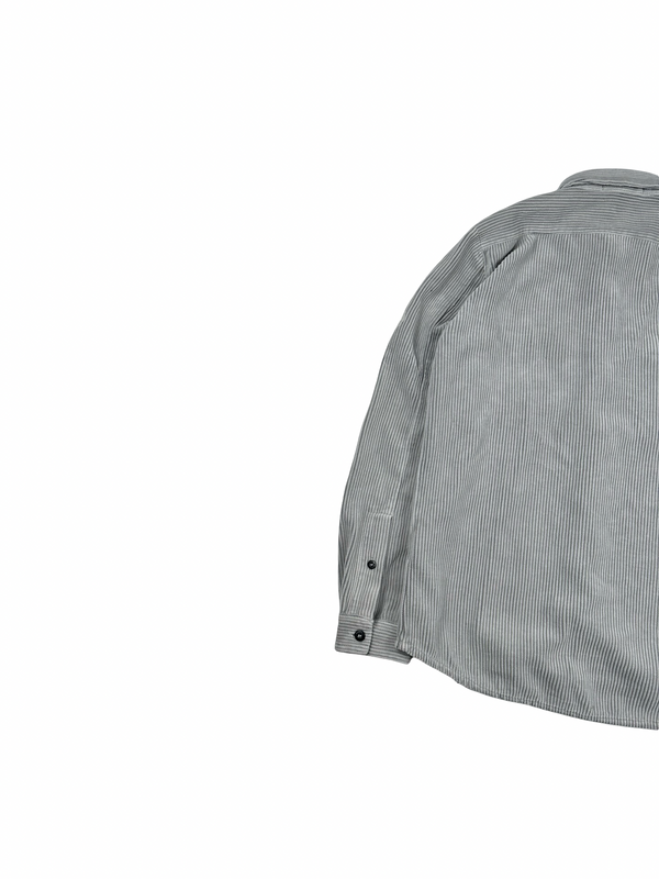 Stone Island 2018 Grey Cotton Corduroy Overshirt - Small