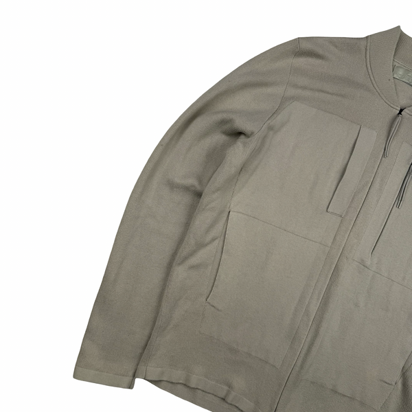 Stone Island 2018 Ghost Beige Cotton Full Zip Jumper - Large