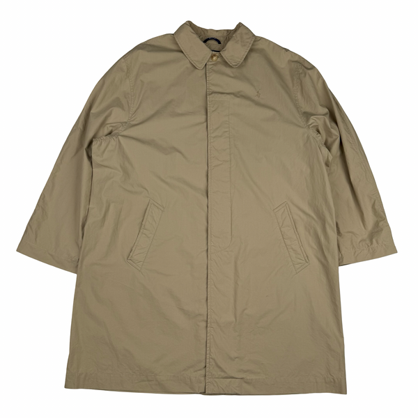 Ralph Lauren Vintage Camel Cotton Overcoat - XL