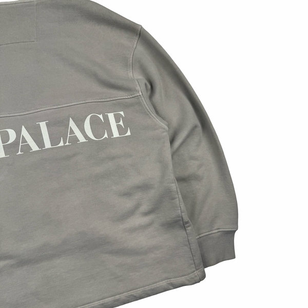 CP Company x Palace Beige Spellout Goggle Hoodie - Large