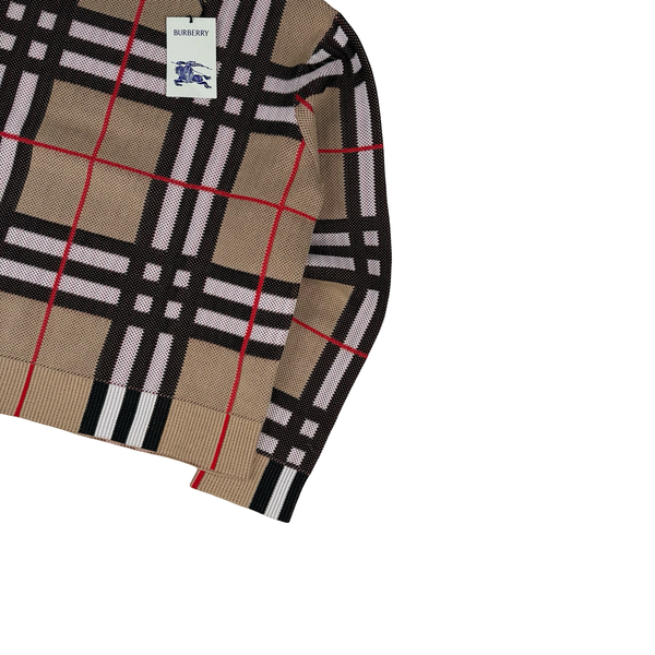 Burberry Cotton Blend Knit Archive Beige Jumper - Medium