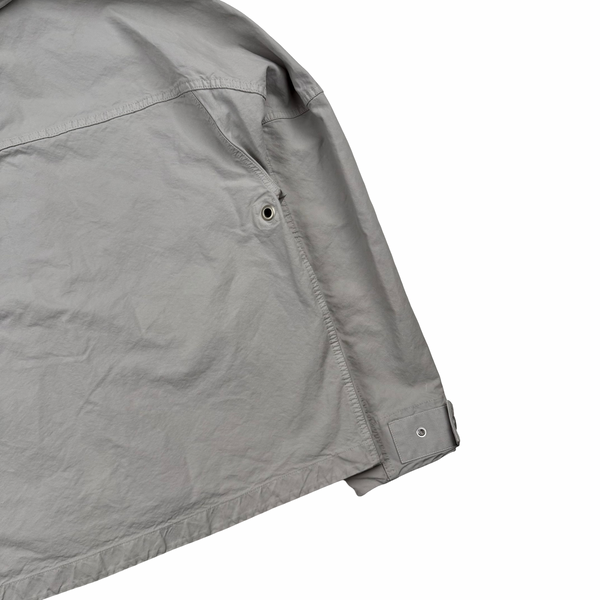 Stone Island Silver 2026 Nyco Panama-TC S.I Marina hooded Jacket - Large