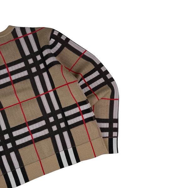 Burberry Cotton Blend Knit Archive Beige Jumper - Medium