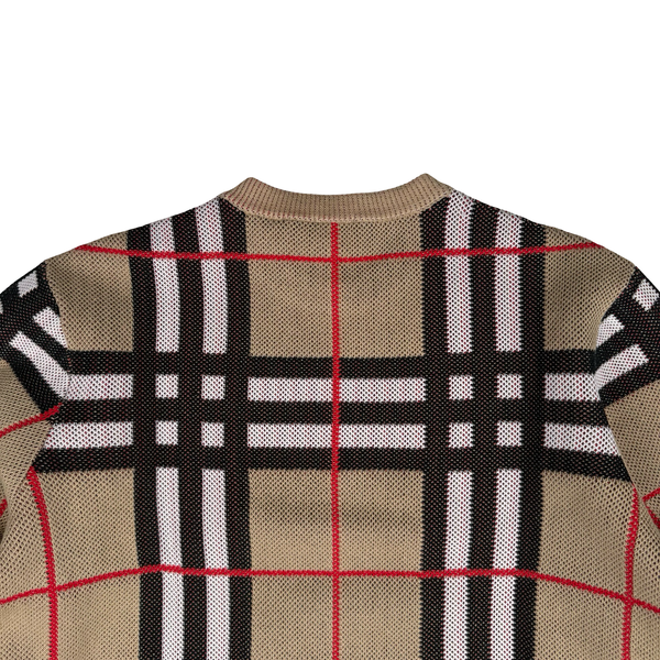 Burberry Cotton Blend Knit Archive Beige Jumper - Medium