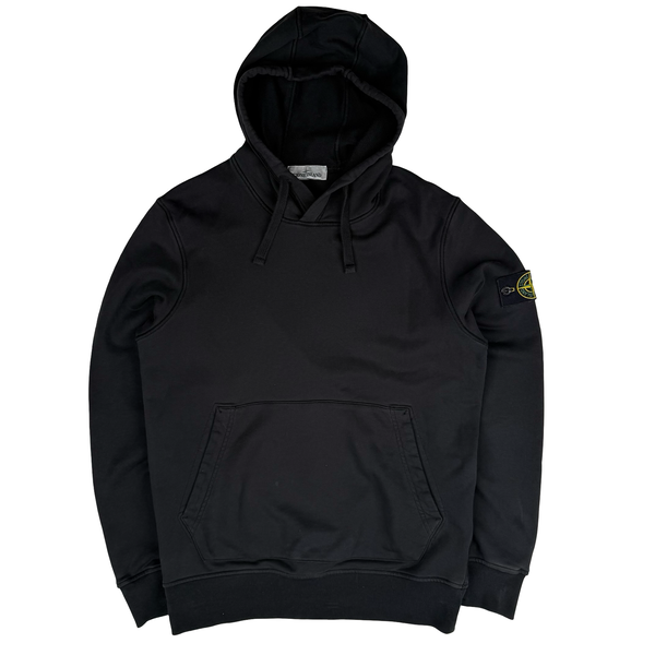 Stone Island 2022 Black Pullover Hoodie - Medium