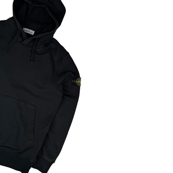 Stone Island 2022 Black Pullover Hoodie - Medium