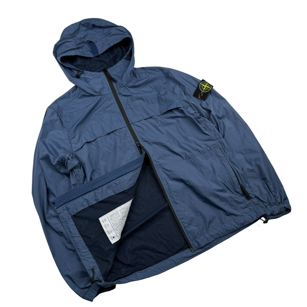 Stone Island 2024 Blue Crinkle Reps R-NY Jacket - Small