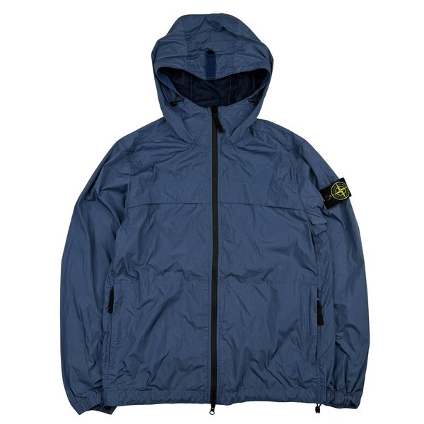 Stone Island 2024 Blue Crinkle Reps R-NY Jacket - Small