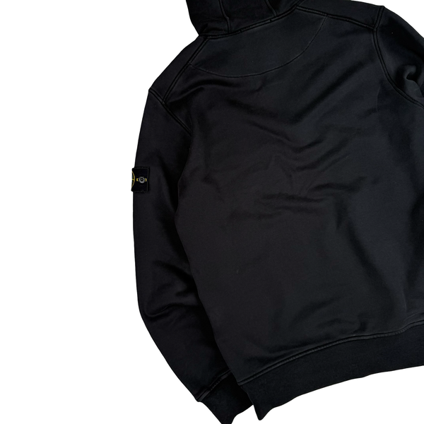 Stone Island 2022 Black Pullover Hoodie - Medium