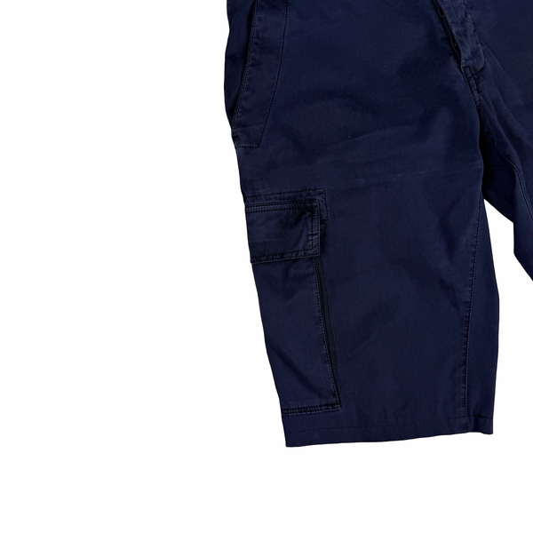 Stone Island Navy Blue Cargo Shorts - 31"