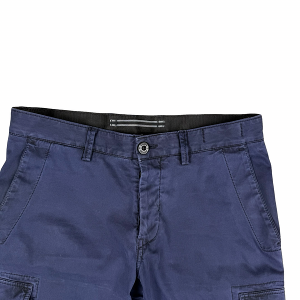 Stone Island Navy Blue Cargo Shorts - 31"