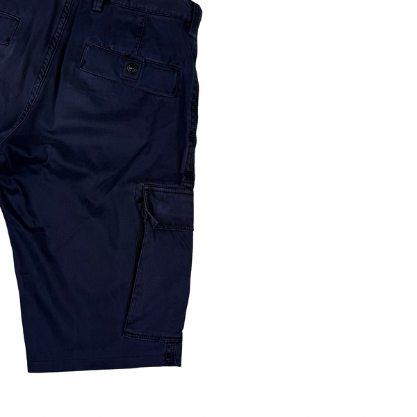 Stone Island Navy Blue Cargo Shorts - 31"