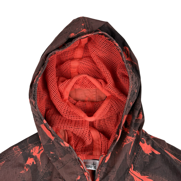Stone Island 2025 Scan Camo On Stretch Ripstop-OVD Zipped Jacket - Large