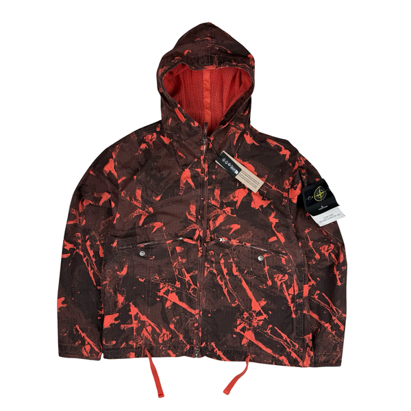 Stone Island 2025 Scan Camo On Stretch Ripstop-OVD Zipped Jacket - Large