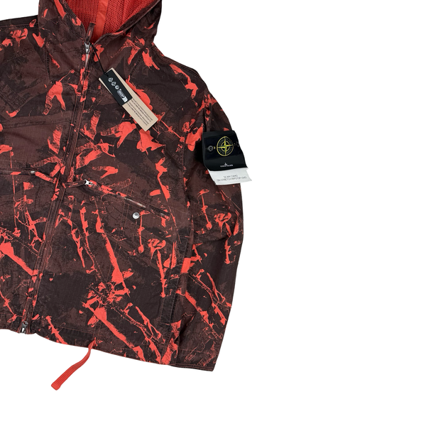 Stone Island 2025 Scan Camo On Stretch Ripstop-OVD Zipped Jacket - Large