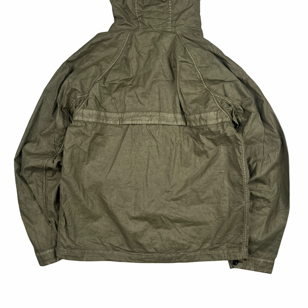 CP Company Garment Dyed Lino Wax Goggle Jacket - Medium