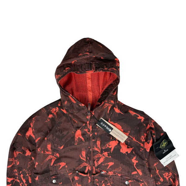 Stone Island 2025 Scan Camo On Stretch Ripstop-OVD Zipped Jacket - Large