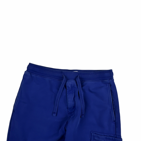 Stone Island 2022 Electric Blue Cotton Shorts - Medium