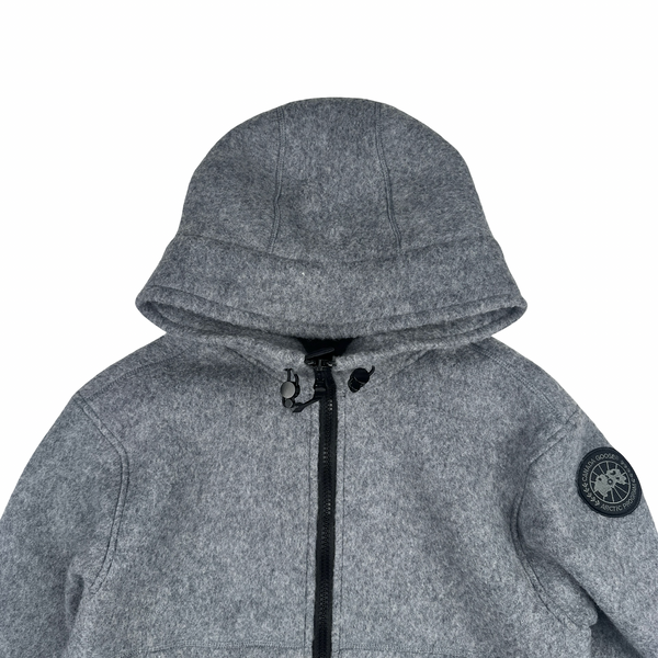 Canada Goose Grey Chiliwack Wool Fleece Zipped Jacket - Medium
