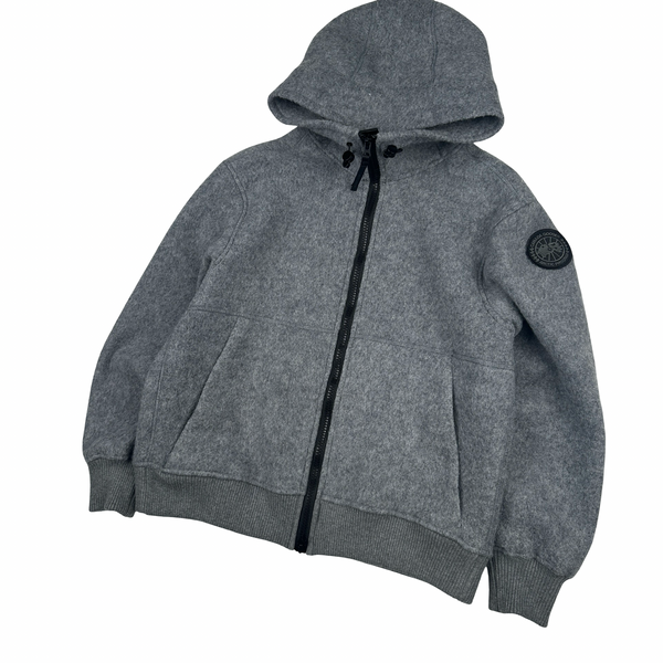 Canada Goose Grey Chiliwack Wool Fleece Zipped Jacket - Medium