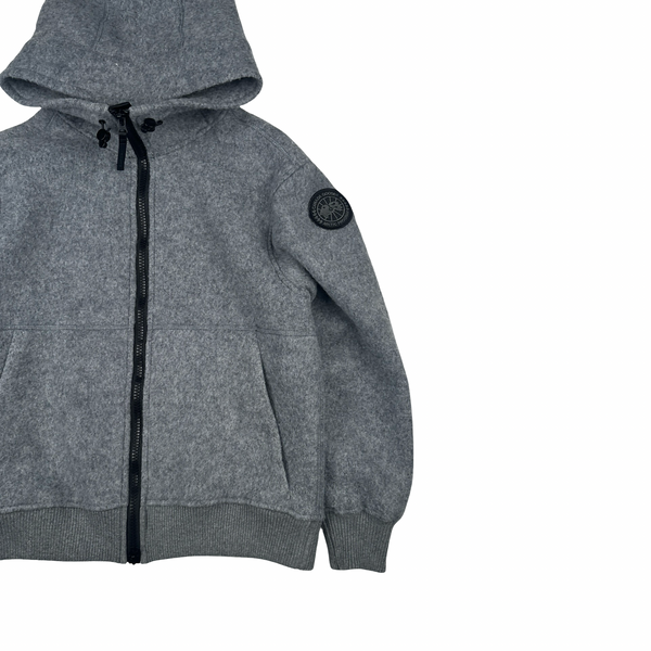 Canada Goose Grey Chiliwack Wool Fleece Zipped Jacket - Medium