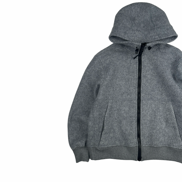 Canada Goose Grey Chiliwack Wool Fleece Zipped Jacket - Medium
