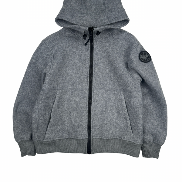 Canada Goose Grey Chiliwack Wool Fleece Zipped Jacket - Medium