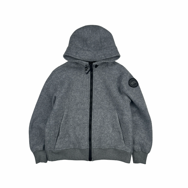Canada Goose Grey Chiliwack Wool Fleece Zipped Jacket - Medium